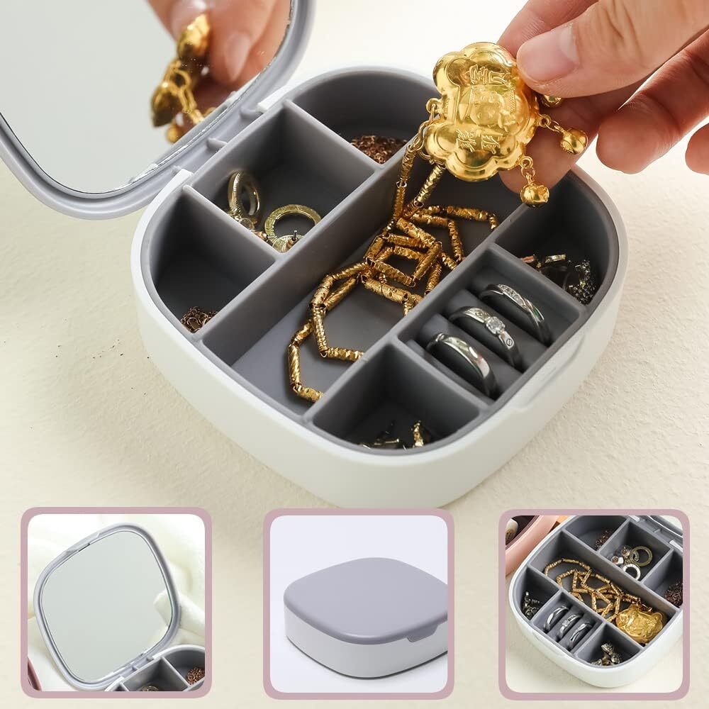 HoazHoald Small Travel Jewelry Case